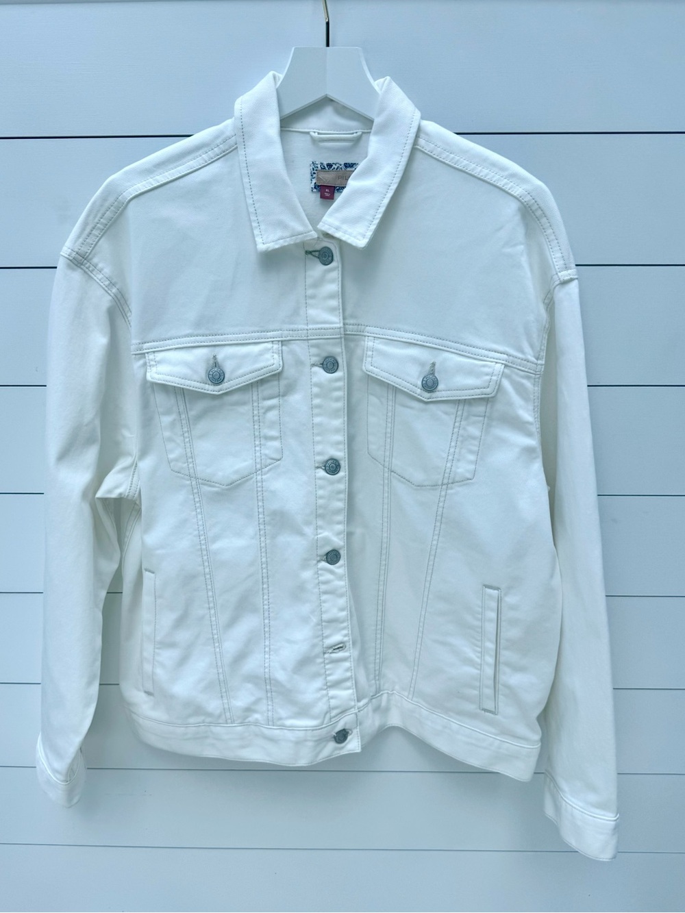 Pilcro White Denim Jean Jacket - Picture 3 of 15